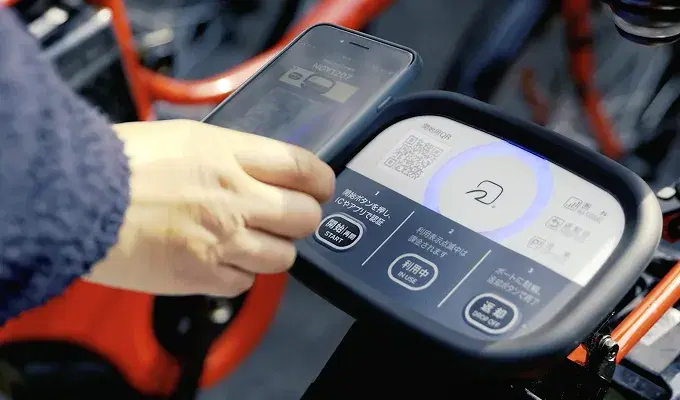 専用アプリから予約から鍵の開け閉めまで可能