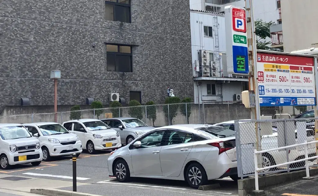 復旧活動拠点となるコインパーキングの一例「名鉄協商パーキング泉1丁目第1」
