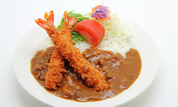 オリジナルカレー・エビフライ